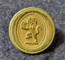 EARLY BITISH EAST INDIA COMPANY OFFICER CUFF SIZE BUTTON LION RAMPANT EXCAVATED picture