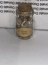 FLOWER AGATE Mini Cork Bottle, Chip Crystal Healing Tumbled Gem Stones picture