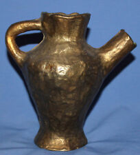 VINTAGE HAND MADE HEAVY BRONZE PITCHER picture