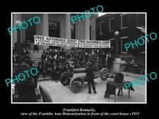 OLD POSTCARD SIZE PHOTO OF FRANKFORT KENTUCKY THE FRANKLIN AUTO Co SHOW 1915 1 picture