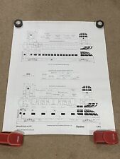 Vintage 36” x 28” Milwaukee Road Skytop Lounge Car Plans picture