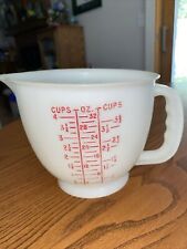 Vintage Tupperware Mix N Store Measuring 4 Cup Pitcher Bowl #1288-5 Red Blue EUC picture