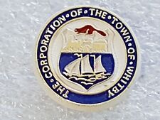 VTG THE CORPORATION OF THE TOWN OF WHITBY SOUVENIR PIN PLASITC picture