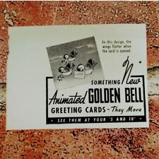 1941 Animated Golden Bell Greeting Cards - Original Vtg PRINT AD Ephemera picture