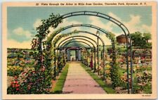 Vista through the Arbor in Mills Rose Garden, Thornden Park - Syracuse, New York picture