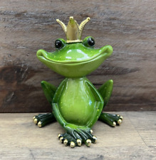 Frog Prince Figurine Polystone 4.5