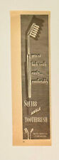 VINTAGE PRINT AD 1948 SQUIBB ANGLE TOOTHBRUSH...GETS AT BACK TEETH EASILY picture