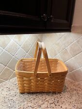 Longaberger Medium Market Basket w/Plastic Liner Swing Handles picture