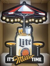 Miller Lite Summer Time LED Lighted Sign - NIB picture