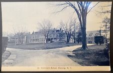 OSSINING NY DR. HOLBROOK’S SCHOOL~BOY’S MILITARY ACADEMY BOARDING SCHOOL~POSTCRD picture