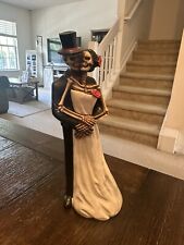 2020 DWK Till Death Collectible DAY OF THE DEAD DANCING SKELETON BRIDE & GROOM picture