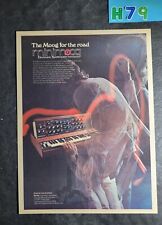 Moog MiniMoog Synthesizer Promo Print Advertisement Vintage 1974 picture