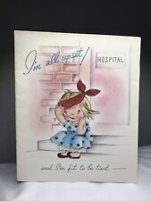 Vintage DA Line Get Well Greeting Card ~ Hospital ~ Little Girl Polka Dot Dress picture