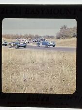 1966 Wilmot Hills Raceway Cars Turning Corner Medium Format Slide Photo Racing picture