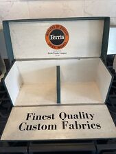 Vintage Woolens Of Quality Ferris Store Display Salesman Sample Wool Fabric Box picture
