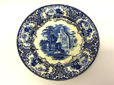 Vintage Petrus Regout Abbey Made in Holland Decorative Blue Plate Dish picture