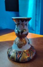 Vintage Chinese Porcelain Candlestick Holder Hand Painted By Tri Ever picture