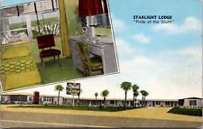 Linen Postcard Starlight Lodge in Ormond Beach, Florida picture