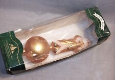 Lauscha Krebs Glass Large Blown Glass Santa Tree Topper Germany picture