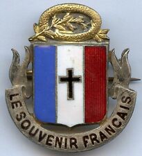 France WWI 1914-1918 Le Souvenir Patriotic Badge 30mm  picture