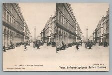 Stereoscope PC Paris—Julien Damoy—Antique—Rue de Castiglione CPA 1910s picture