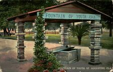 Postcard Divided Back Fountain of Youth St. Augustine Florida FL Posted picture