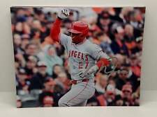 Mike Trout Angels Home Run Signed Autographed Photo Authentic 8X10 COA picture