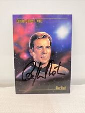 RARE AUTOGRAPH Signed WILLIAM SHATNER CAPT KIRK STAR TREK Trading Card Skybox 93 picture