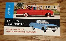 Original 1960 Ford Falcon Ranchero Pickup Postcard 60 picture