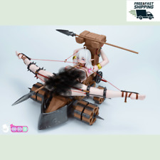ODD Studio Bed Crossbow Elf Resin Model In Stock 1/5 Scale Two Heads 12x46x41cm picture