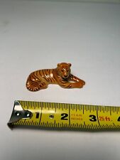 Vintage Hagen Renaker Retired Tiger Miniature Ceramic Figurine Laying Down picture