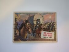 1954 Topps Scoops Card #38 Oklahoma Land Rush picture