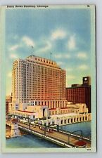 Chicago, IL-Illinois, Daily News Building Antique c1950, Vintage Postcard picture