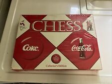 Vintage Chess Set Coca Cola Coke Collector Edition Santa Polar Bear Christmas picture