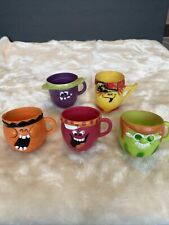 5 Vintage Pillsbury Kool Aid Funny Silly Face Plastic Cups Mugs picture