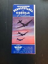 Pennsylvania Central Airlines System Timetable, Feb 1, 1944 picture