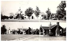 RPPC Searsport, Maine - The Hitchin' Post Motel Cottages Waldo County ME -PC94 picture
