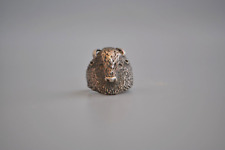 Old Pawn Navajo Sterling Silver Buffalo Ring Size 8 picture