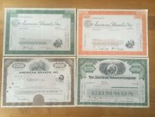 Four rare vintage Lucky Strike Tobacco Stock Certificates 1976/1970/1979/1962 picture