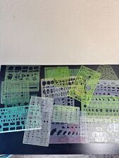 Vtg Lot Of 17 Drafting Engineering Templates  Berol Timely Daniel See Details picture