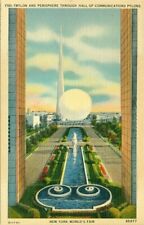 1939 New York World's Fair F151 F Series Trylon and Persiphere Postcard picture