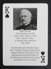 The Presidents Playing Card Millard Fillmore King Spades picture