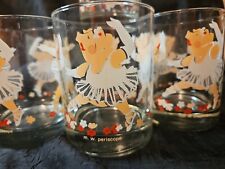 Vintage Dancing Ballerina Pigs, with White Tu Tus .by M.W. Periscope Glassware picture