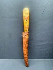 OLD AND LONG ALGERIAN BOU SAADI KNIFE, MID 20TH CENTURY, MAGHRIB AFRICA picture
