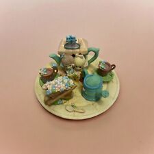 Vintage PRECIOUS MOMENTS By Enesco Friendship Mini Tea set Flower Shop picture