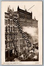 Real Photo The Duffee Fire & Firemen Fire Fighters At Jamestown NY RP RPPC H140 picture