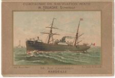 French Passenger Steamship Boat Ocean Liner Marseille to Algiers 19th C. Folder picture
