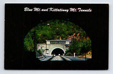 Blue Mt & Kittatinny Mt Tunnels Pennsylvania Turnpike Appalacia PA Postcard picture