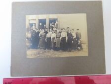 Vintage PHOTO ON BOARD*School Photo*1904*EUDORA, KANSAS*ID on back*genealogy picture