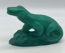 Chicago Brookfield Zoo Vintage Mold a Rama Wax Figure Animal Green Alligator  picture
